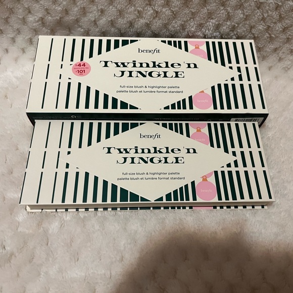 BENEFIT COSMETICS TWINKLE N JINGLE BLUSH AND HIGHLIGHTER FACE PALETTE NWT! - Picture 3 of 6